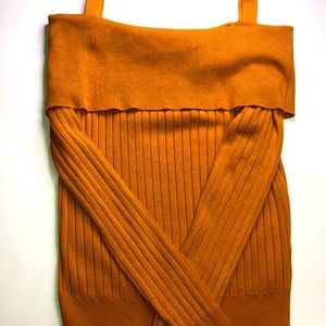 Off the shoulder forever 21 rust all purpose sweater